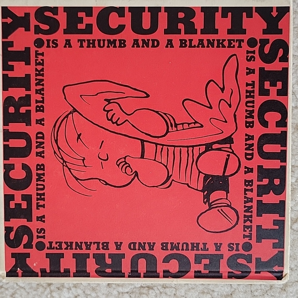 Security Is A Thumb And A Blanket By Charles M. Schulz Linus Hardcover Book